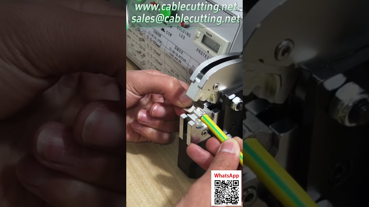 Professzionális elektromos kábelvégződés-présgép – 0,5–70 mm² széles tartományhoz