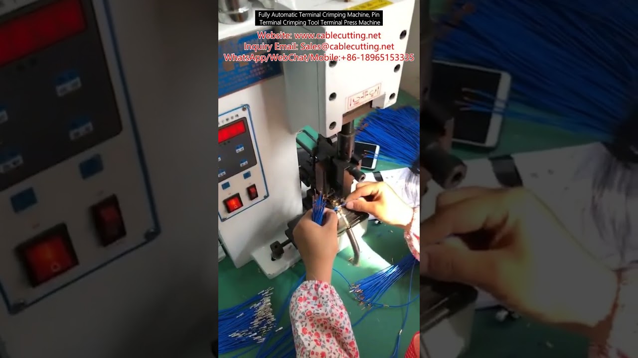 Teljesen automatikus terminálprés gép – Pin terminál préselő szerszám, gyors és precíz