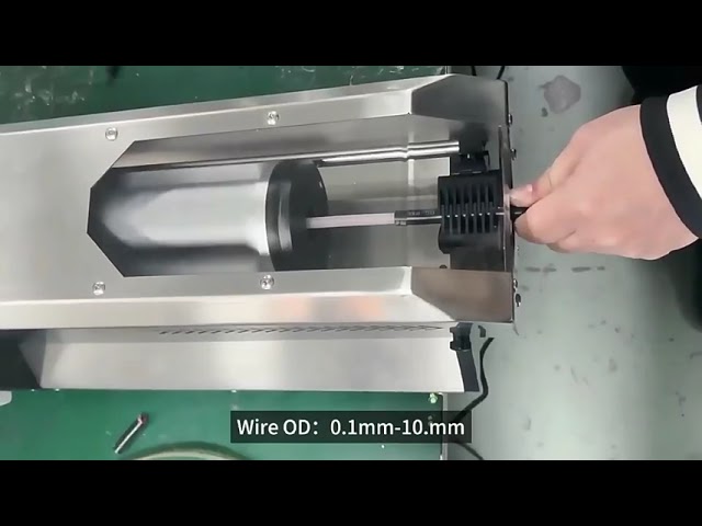 9 rétegű, 10 mm-es koaxiális kábelhámozó gép – Automata vezetékfeldolgozás