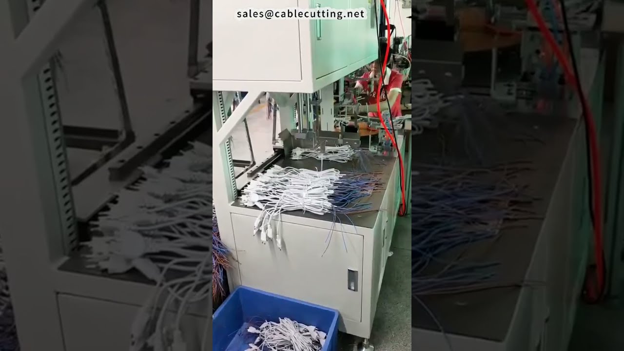 Teljesen automatikus AC tápkábel-tekercselő, -kötöző és -csomagoló gép – 2 munkást takarít meg #gyár #gép #diy