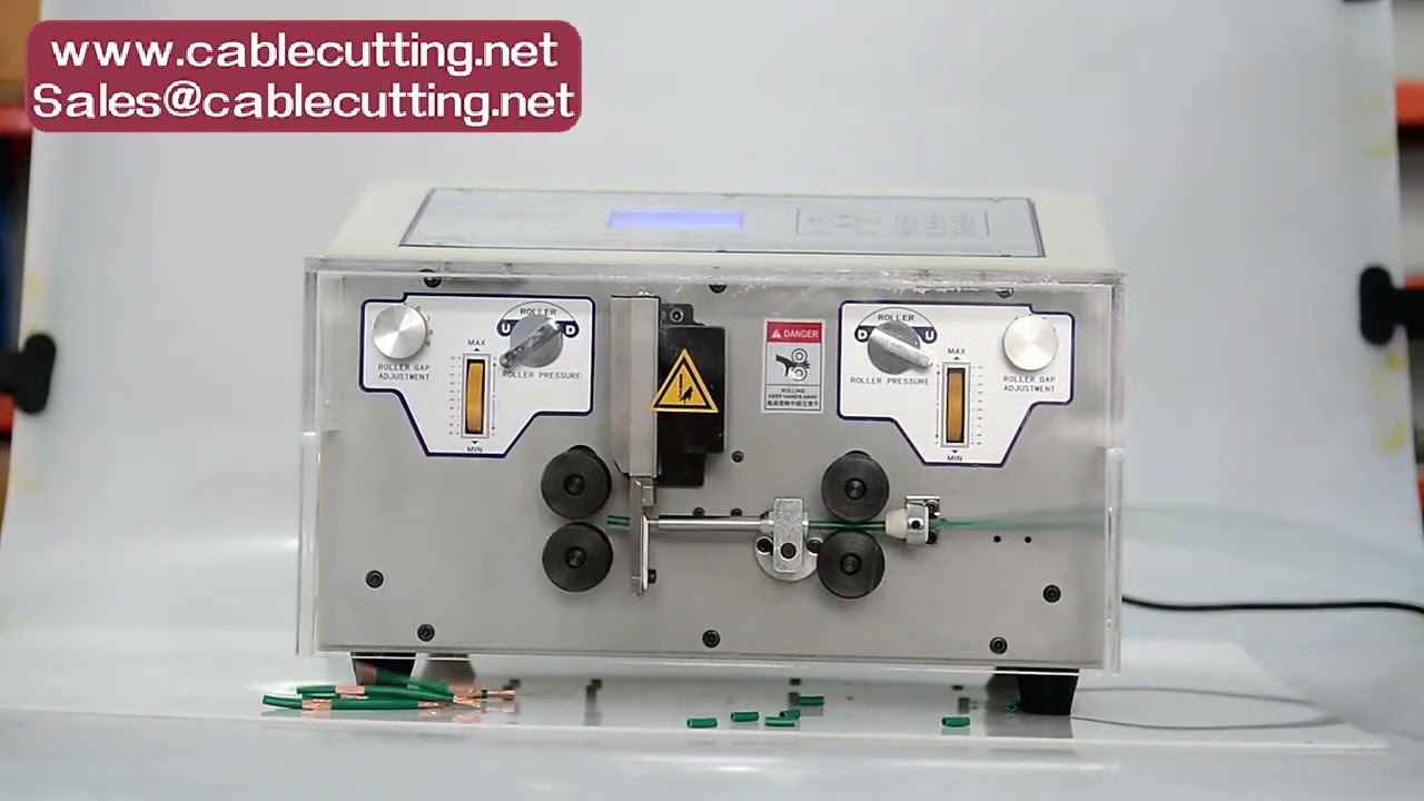 300W Automatikus Huzalcsupaszító Gép – Precíziós Vezetékvágás és Hámozás 0,1-8 mm² / 0,1-10 mm²