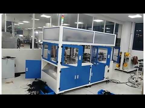 Automatikus elektromos kábelvágó, tekercselő és csavarkötöző gép – Huzaltekercselő és kötöző berendezés