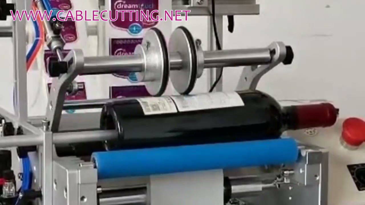 Double Labels Round Bottle Labeling Machine, Electrical Semi-Automatic Labeler, Manual Bottle Applicator