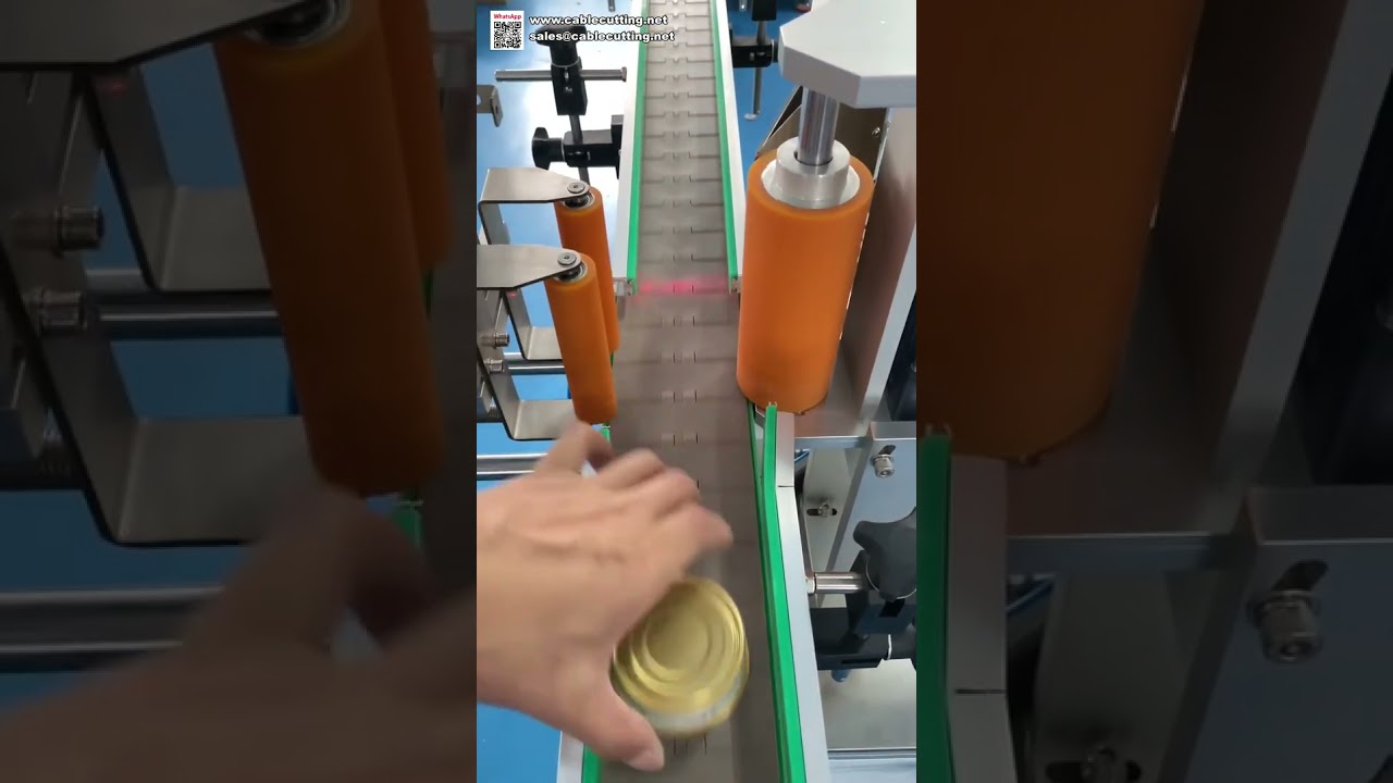 Automata kör alakú konzervdoboz-címkéző gép élelmiszeripari csomagoláshoz