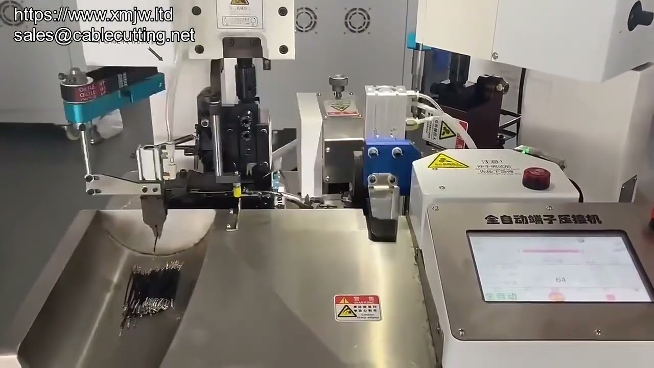 2-Ton Horizontal Terminal Crimping Machine for Two-End Cut, Strip, and Crimp