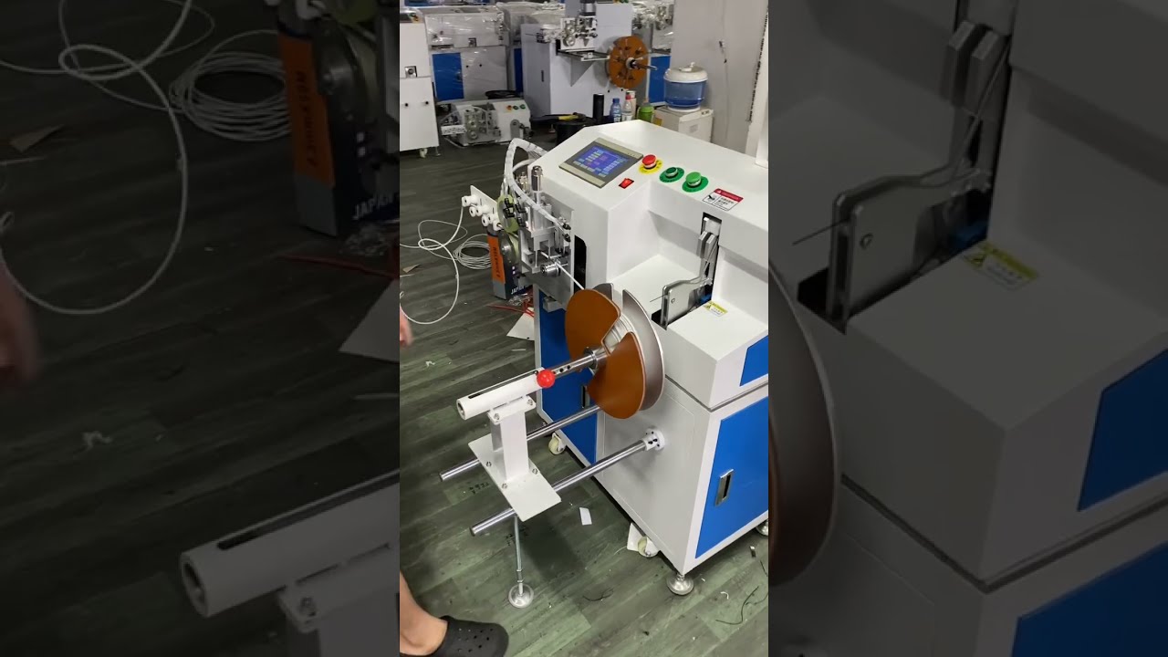 Automatic Wire Meter Counting, Traversing, Cutting, Winding & Tying Machine 1mm-15mm