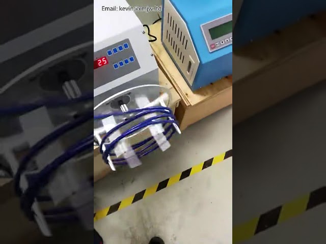 Nagy sebességű automatikus tekercselő gép egyhuzalos adatkábelekhez, USB, fülhallgató és AC/DC tápkábelek kötegeléséhez