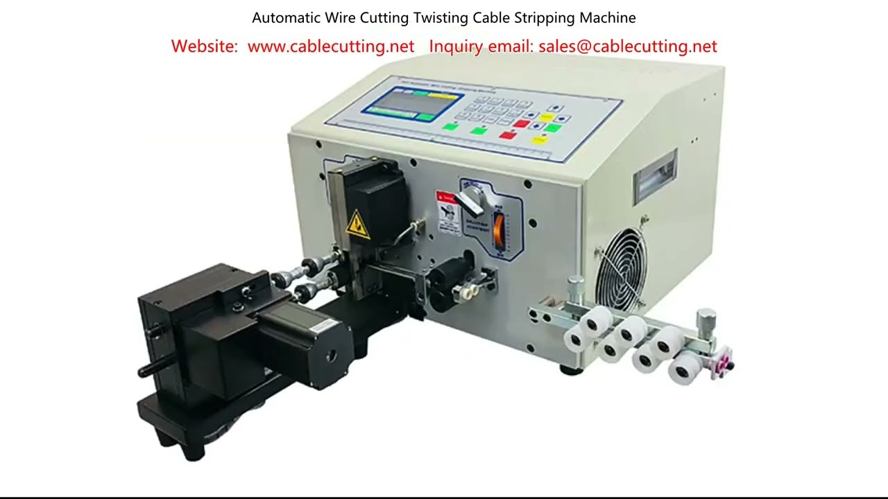 Automatic Wire Cutting, Twisting, and Cable Stripping Machine
