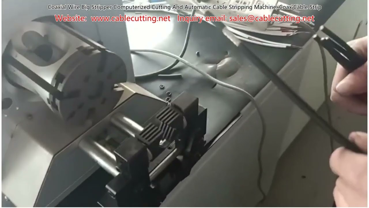 Coaxial Wire Big Stripper Computerized Cutting and Automatic Cable Stripping Machine