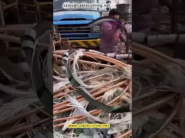 Erőteljes automata rézhuzal csupaszoló gép hulladék feldolgozáshoz