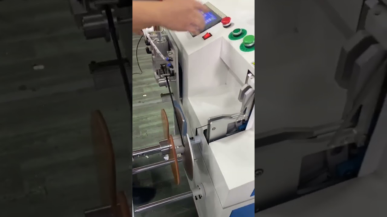 Automatic Wire Meter Counting, Traversing, Cutting, Winding & Tying Machine Demo 1-15mm