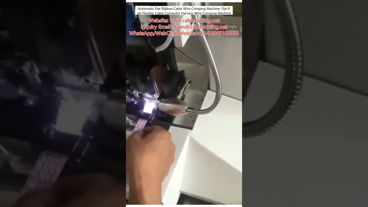 Automatic Flat Ribbon RGB Cable Wire Crimping Machine for Computer Harness