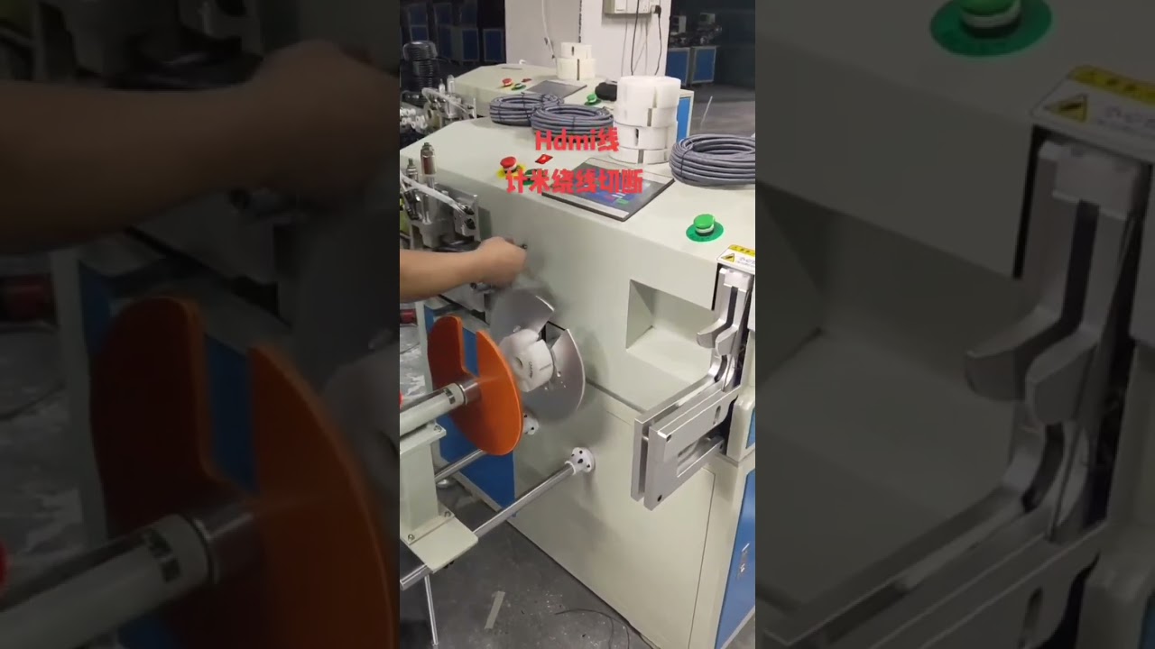 Electric Cable Meter Counting, Traversing, Cutting, Winding & Tying Machine with Pay-off