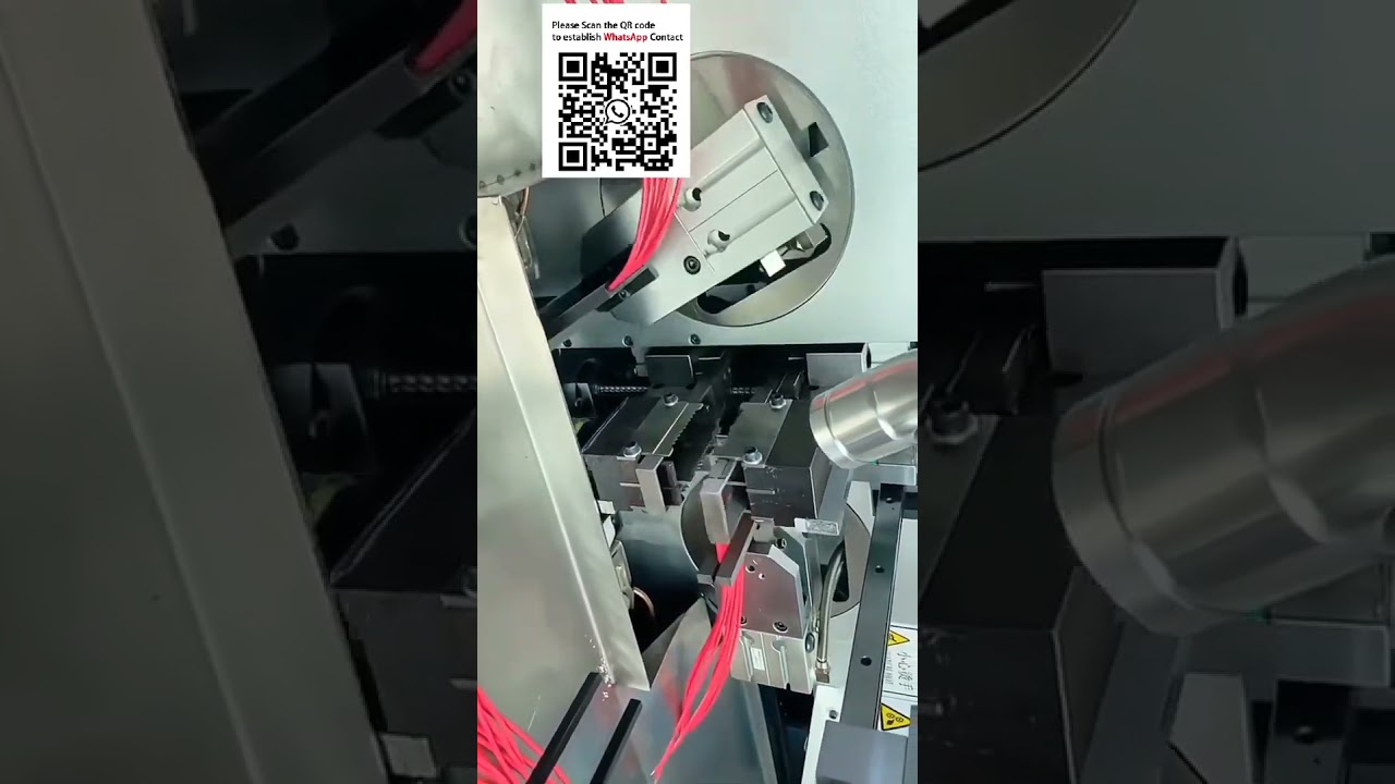 Teljesen Automatikus Kétvégű Huzalvágó és Ónozó Gép | Kábelköteg-feldolgozás Automatizálása