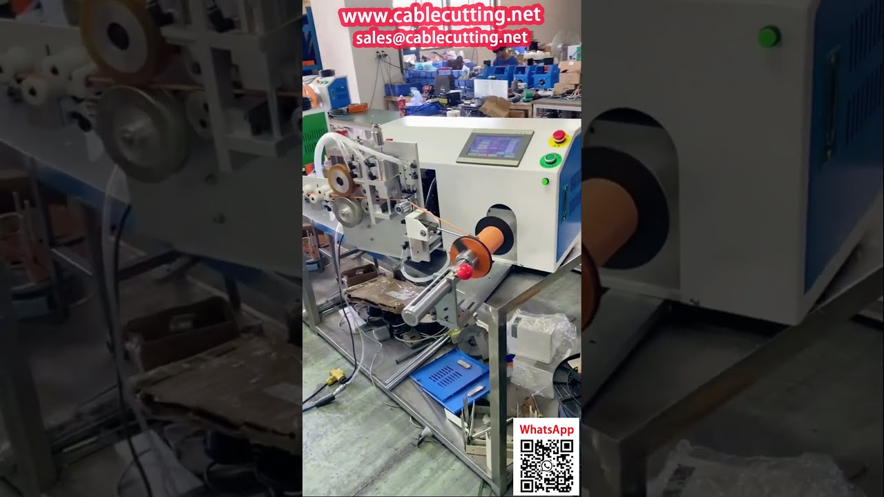 Automatikus PVC hegesztőhuzal tekercselő gép pakolófejjel és darabszámlálóval