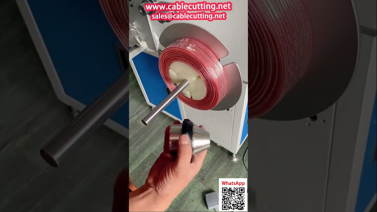 All-in-One Automatic Counting, Aligning, Winding, Cutting Machine for Flat Twin Audio Cable