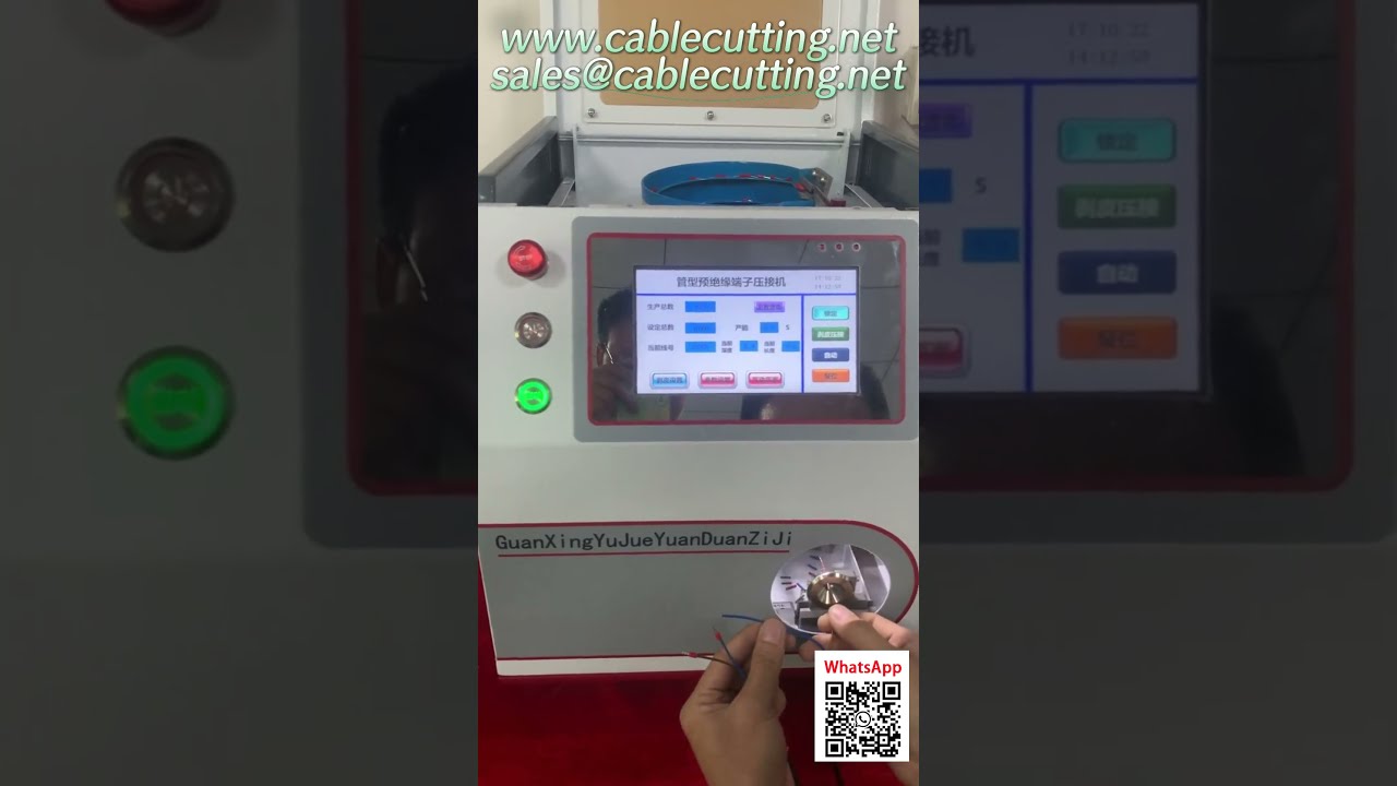 Nagy sebességű automatikus huzalvágó és -szigetelő gép ipari automatizáláshoz