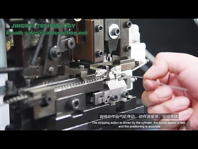 Semi-Automatic Cable Stripping and Crimping Machine for Molex JST-XH Terminals