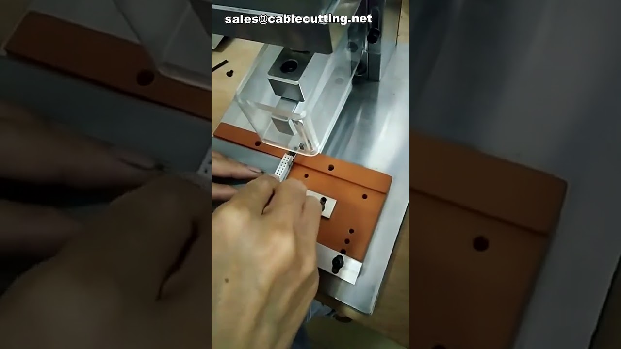 IDC kábel présgép, szalagkábel fej préselő gép, automatizált krimp gép