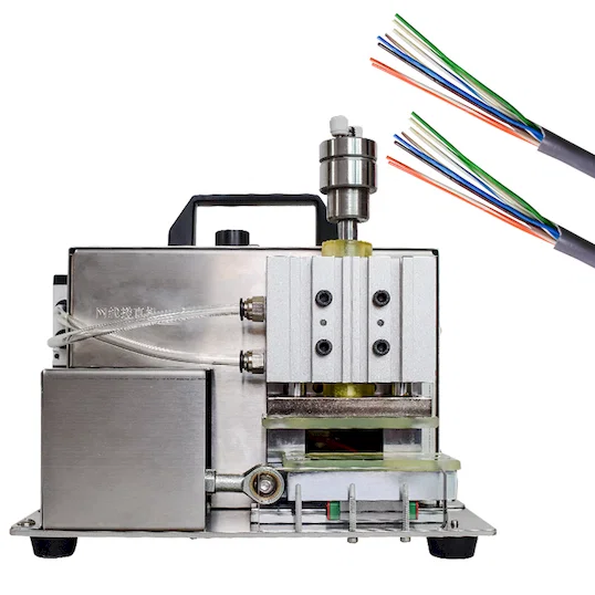 Hálózati kábel egyengetőgép WPM-809D - Félautomata_Vezetékkefe_Gép